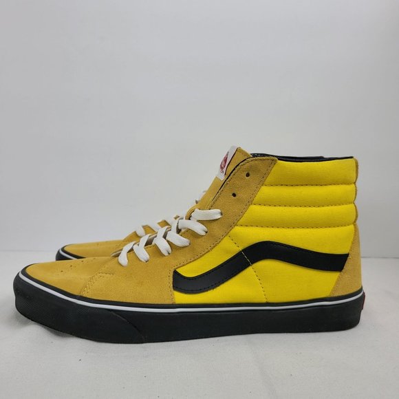 Vans SK8-HI Men's Cyber Yellow/Black Shoes US Size 12 - Picture 2 of 8